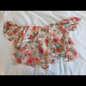 Floral crop top